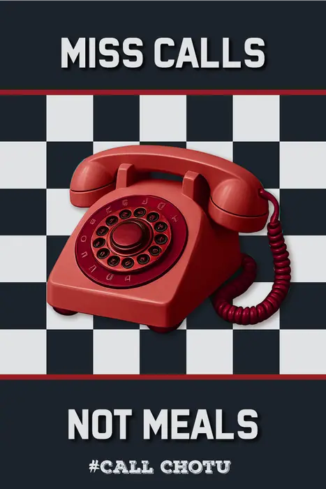 Poster: Miss calls, not meals